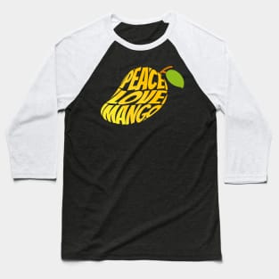 Peace Love Mango Baseball T-Shirt